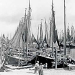 Wrijfpalen in de Nieuwe Haven - Zuidwal - ca. 1930