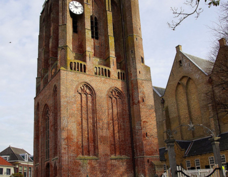 Kerktorens langs de Zuiderzee