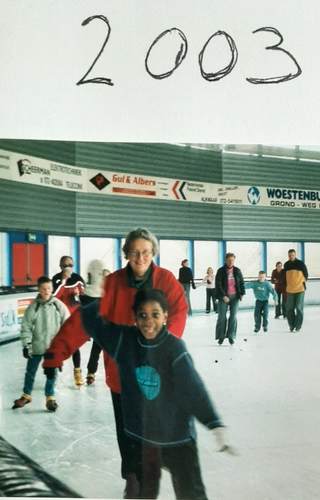 Met mijn pleegdochter op de schaats
