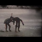 Schaatsen over IJsselmeer 1979